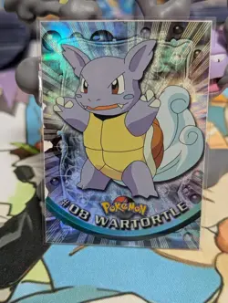 topps Pokemon TV Animation Series 1 Rainbow Holo Foil #08 Wartortle black Logo - Image 1