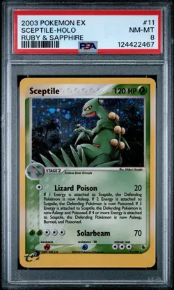 2003 Pokemon EX Sceptile Holo Ruby & Sapphire #11/109 PSA 8 NM-Mint Rare - Image 1