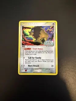 Tauros - 12/100 - Pokemon Crystal Guardians Reverse Holo Card NM STAMPED - Image 3