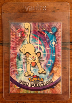 1999 Topps Pokemon Persian #53 TV Animation Edition Blue Logo 1st Series - Image 1