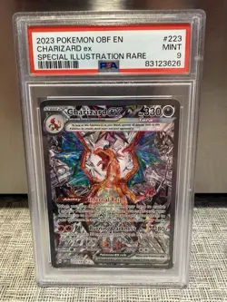 2023 Pokemon SV Obsidian Flames OBF EN Charizard ex #223/197 PSA 9 Mint SIR TCG - Image 1