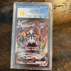 2021 Pokemon Japanese Fusion Arts Chandelure VMAX 015/100 CGC 10 PRISTINE - Image 1