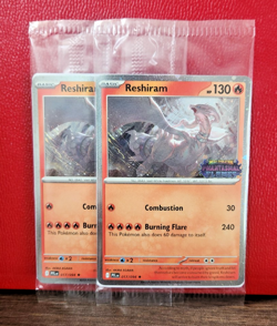 Pokemon TCG Reshiram 017/094 ME02: Phantasmal Flames Promo Sealed - Image 1