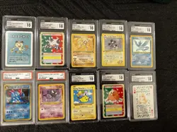 Graded Pokemon Cards & Key Comics - PSA/CGC - Rare Lot 38 Cards - Image 1