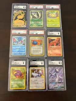 Small Lot of PSA/CGC Graded Pokemon Cards (9) Some Older 1st Edition - Image 1