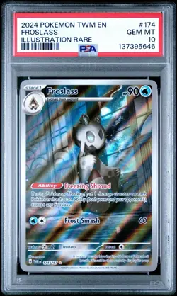 Pokemon Twilight Masquerade Froslass 174/167 Illustration Rare Holo PSA 10 Gem - Image 1