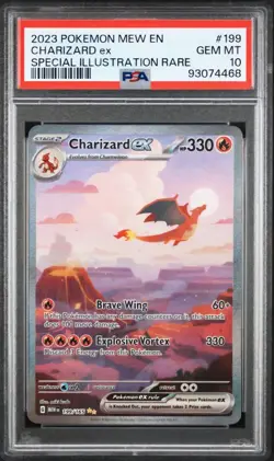 Charizard ex SIR 199/165 Pokemon Scarlet & Violet 151 PSA 10 Gem Mint - Image 1