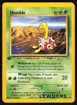 Shuckle - 72/111 - Common 1st Edition - Neo Genesis - Pokemon Card - MP - Image 1
