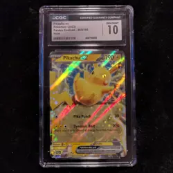 Pokemon Pikachu ex 063/193 Paldea Evolved Holo CGC 10 GEM MINT English - Image 1