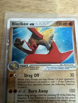 Pokemon TCG Blaziken EX Holo Ultra Rare Card 90/100 EX Crystal Guardians 2006 NM - Image 2
