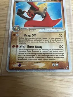Pokemon TCG Blaziken EX Holo Ultra Rare Card 90/100 EX Crystal Guardians 2006 NM - Image 3