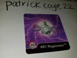 Artbox Pokemon Action Flipz Series One #34 (Magnemite & Magneton) NM - Image 1