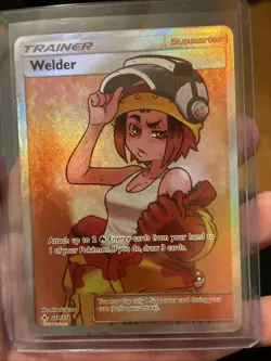 Pokemon TCG Welder Full Art 214/214 Sm-Unbroken Bonds Ultra Rare Holo Card MP - Image 1