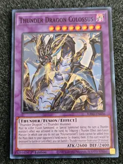 Yu-Gi-Oh! TCG 1x Thunder Dragon Colossus RA03-EN036 x1 YUGIOH! SUPER In Hand - Image 1
