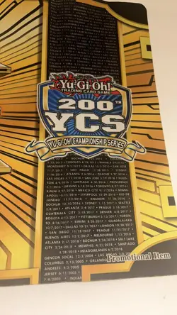 Official Yu-Gi-Oh! 200th YCS Gold Sarcophagus Playmat - Konami 2018 Ultra Rare - Image 3