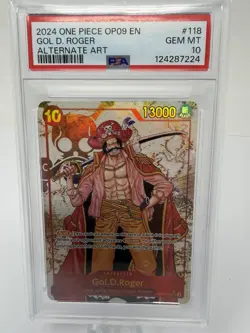 2024 ONE PIECE OP09 EMPERORS IN THE NEW WORLD #118 GOL D. ROGER ALT ART ENGLISH - Image 1
