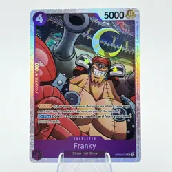 One Piece Franky Emperors in the New World #OP09-072 Super Rare Foil TCG - Image 1