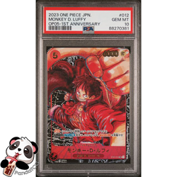 PSA 10 MONKEY D. LUFFY 2023 ONE PIECE JPN OP05-AWAKENING OF THE NEW ERA 1ST ANNI - Image 1