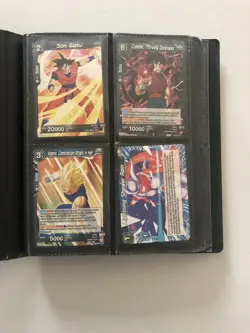 Lot Of (19) Dragon Ball Z TCG Trading Card Game Cards With Binder/card Holder - Image 1
