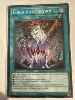 Konami Forbidden Crown Spell Card 1st Edition Holo BPRO-EN067 Yu-Gi-Oh! - Image 1