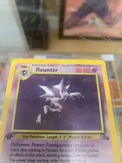 Pokemon TCG Haunter 1st Edition Fossil 6/62 Holo Rare Stage 1 Card - Image 3