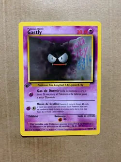 1st Edition SPANISH Gastly 50/102 Base Set - Common Pokemon Card - NM/Mint - Image 1