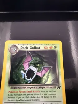 Dark Golbat Holo Rare Team Rocket 7/82 - WOTC 1999 - Vintage Pokemon Card LP/NM - Image 3