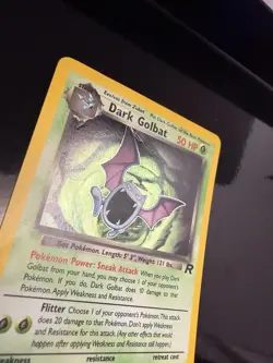 Dark Golbat Holo Rare Team Rocket 7/82 - WOTC 1999 - Vintage Pokemon Card LP/NM - Image 5