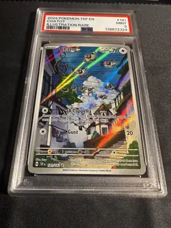 Pokemon TCG Chatot Card SV05: Temporal Forces Illustration Rare PSA 9 - Image 2