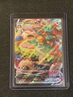Pokemon TCG Snorlax VMAX Holo Ultra Rare Card 142/202 Sword & Shield - Image 1