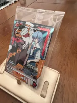 Union Arena TCG Rei Ayanami Release Event Winner Card Foil UEPR/EVA-1-070 - Image 3