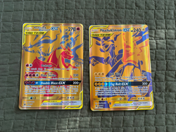 Pokemon TCG Pikachu & Zekrom AND Reshiram & Charizard GX Jumbo Cards SM247 SM248 - Image 1