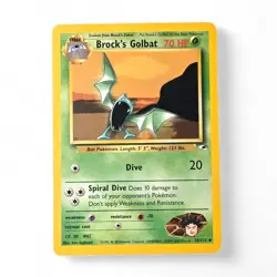 Brock’s Golbat Pokemon Card Gym Heroes 39/132 WOTC Uncommon Vintage TCG - Image 1