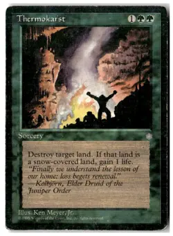 MTG Thermokarst - Ice Age Heavily Played English - Image 1