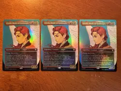 3x Gisela, Blade Of Goldnight Borderless FOIL Lot MTG Commander Masters NM-M 682 - Image 1
