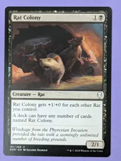 MTG Magic The Gathering: Dominaria: Rat Colony #101/269 Common - NM - Image 5