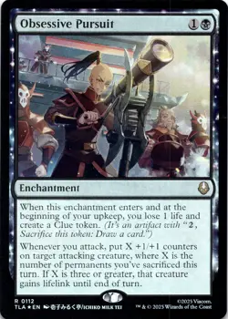 Obsessive Pursuit FOIL Avatar: The Last Airbender Magic MTG NM - Image 1