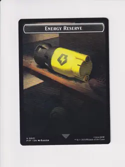 MAGIC THE GATHERING MTG FALLOUT DOUBLE TOKEN ENERGY RESERVE / TREASURE 18 - Image 1