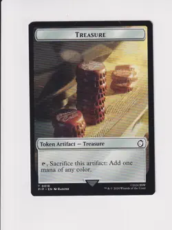 MAGIC THE GATHERING MTG FALLOUT DOUBLE TOKEN ENERGY RESERVE / TREASURE 18 - Image 2