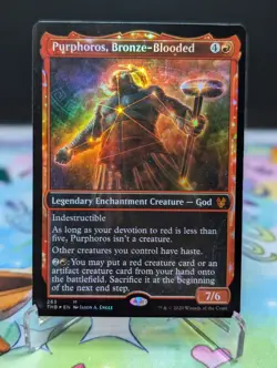 MTG Theros Beyond Death- Purphoros, Bronze-Blooded Showcase 265 Foil - Image 1