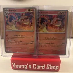 Pokemon TCG Flareon Master Ball/PokeBall 13/131 Prismatic Evolutions. Lot Of 2 - Image 1