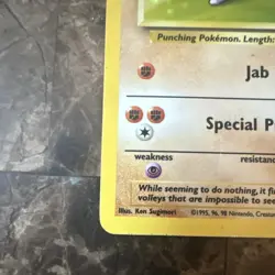 Pokemon TCG Hitmonchan Base Set 7/102 Holo Rare 1999 70 HP Basic - Image 5