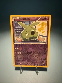 Pokemon TCG Trubbish 53/124 Dragons Exalted Reverse Holo LP - Image 1