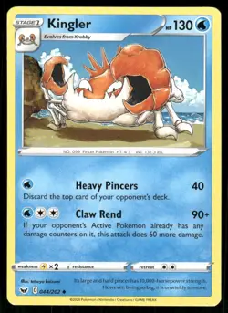 Pokemon TCG Pokemon Kingler Kingler Uncommon Regular - Image 1