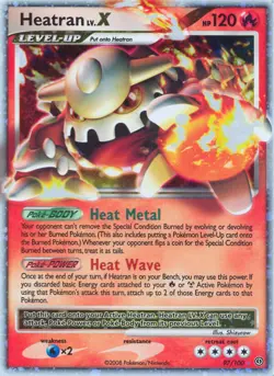 Heatran LV.X - 97/100 - Rare Holo DMG, English Pokemon Stormfront - Image 1