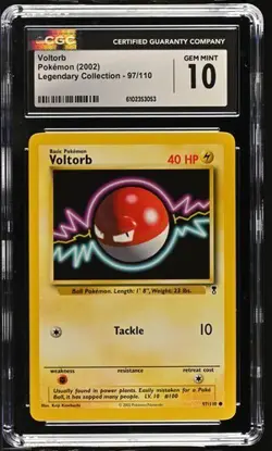 Pokemon Voltorb 2002 Legendary Collection 97/110 CGC 10 - Image 1