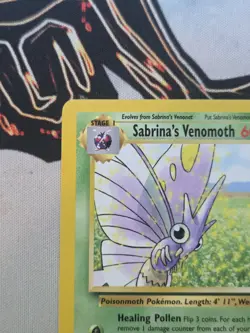Pokemon TCG Sabrina's Venomoth Gym Heroes 34/132 Unlimited Rare Non Holo - Image 3