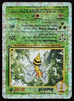Beedrill 17/102 Rare Base Set Reverse Holo Pokemon - Image 1