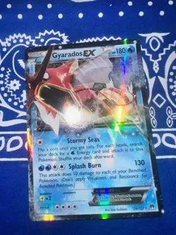 2016 Pokemon XY Breakpoint Gyarados EX 26/122 NM - Image 1