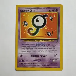 Unown J - 38 Black Star Promo Pokemon - LP dd - Image 1